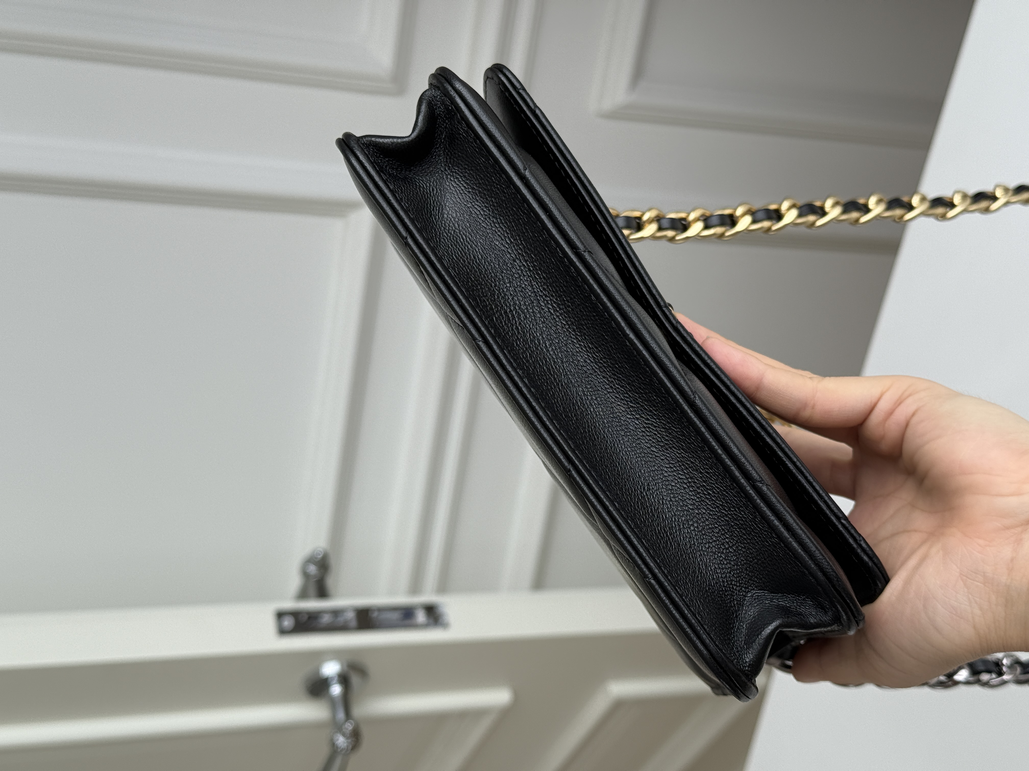 CHANEL 19 Wallet On Chain (WOC) Quilted Lambskin Bag