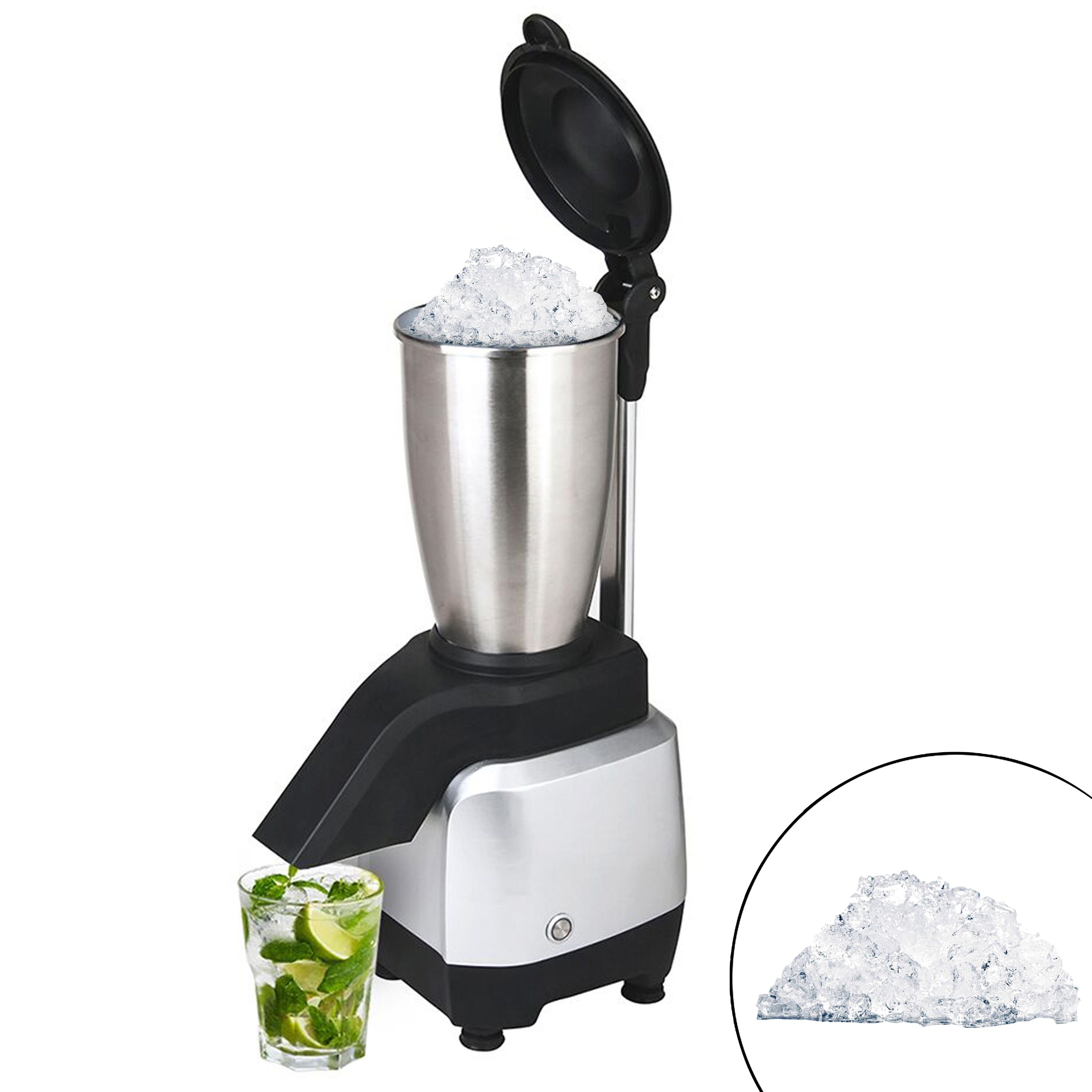 Broyeur à glace - 3,0kg/min - 200W - Acier inoxydable
