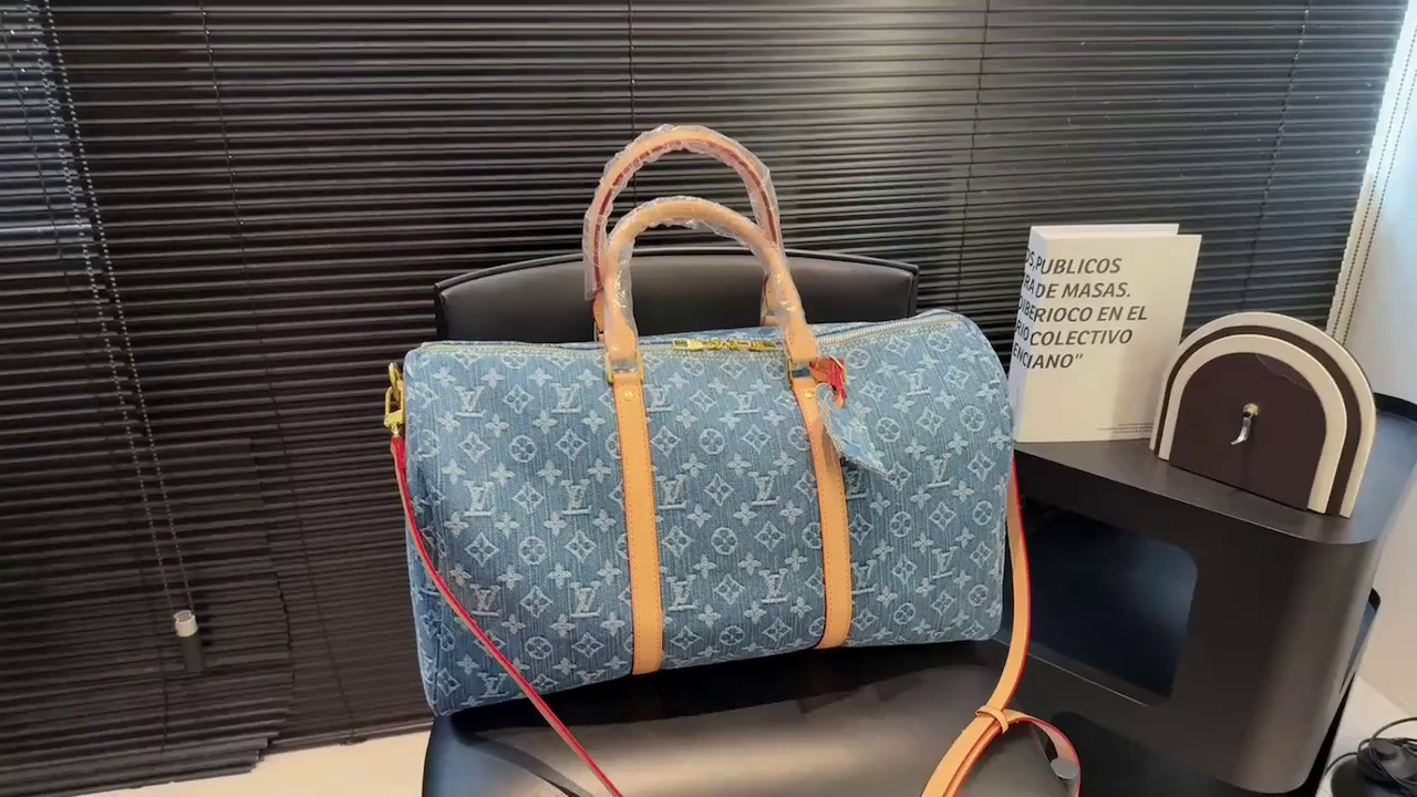 LV Keepall 45 Denim Travel Bag