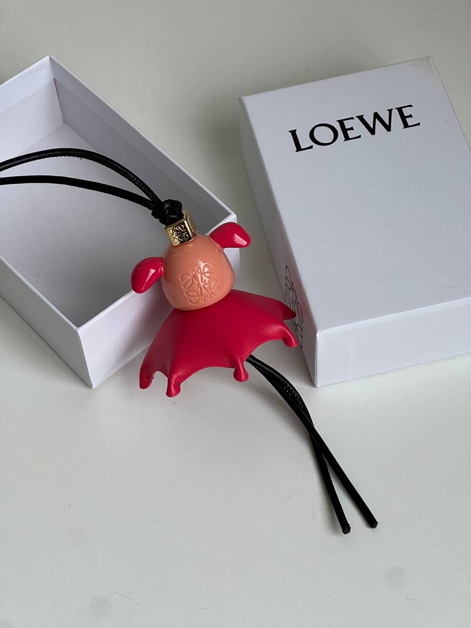 LOEWE Flying Bat Leather Bag Charm