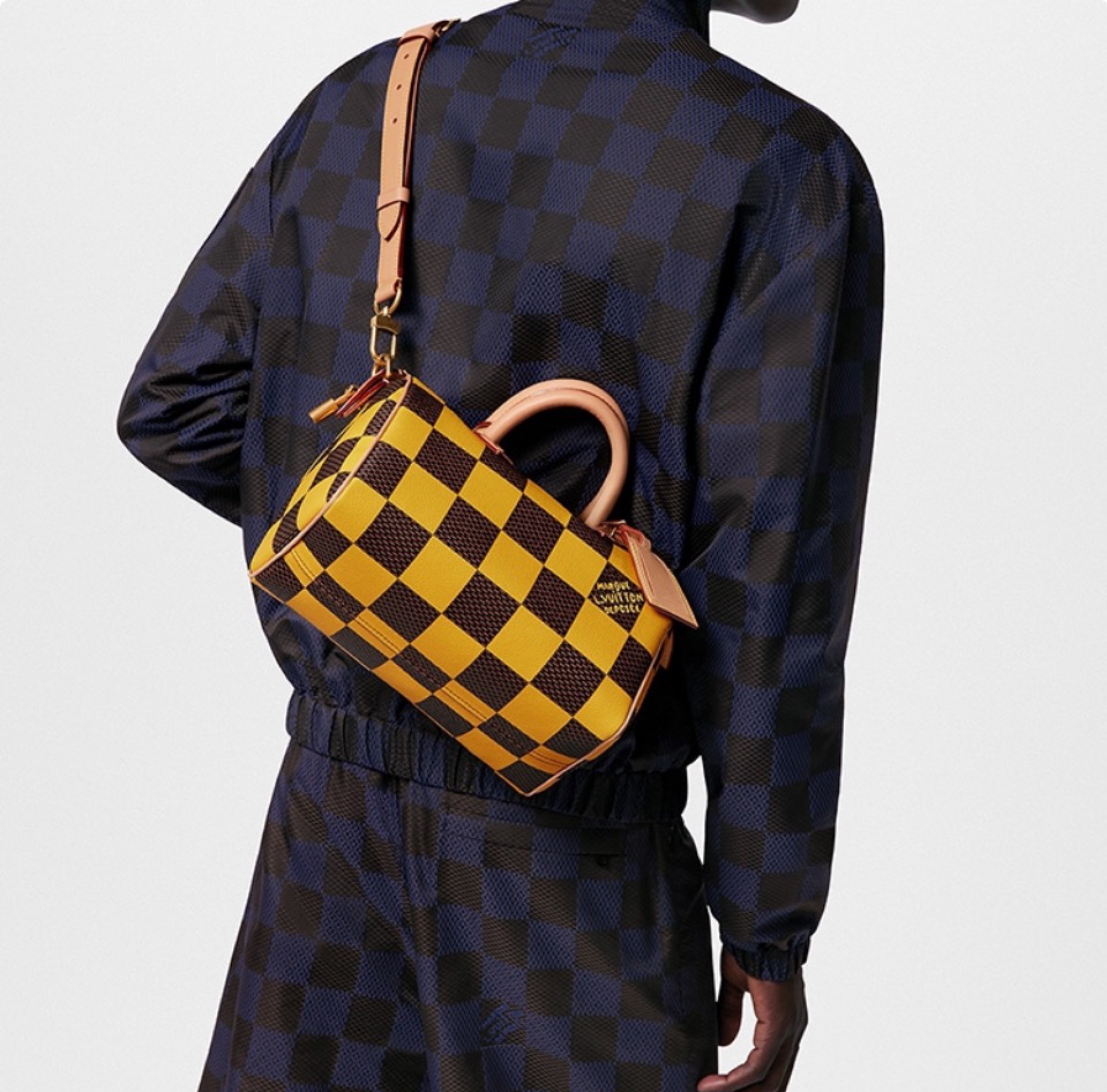 LV  Speedy 25 Checkerboard Shoulder Bag Handbag