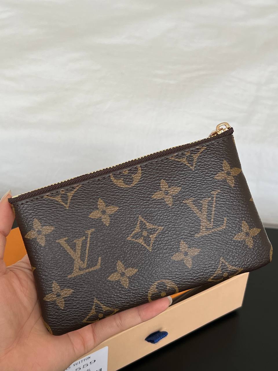 Louis Vuitton Classic Monogram Coated Canvas Zipper Coin & Card Pouch