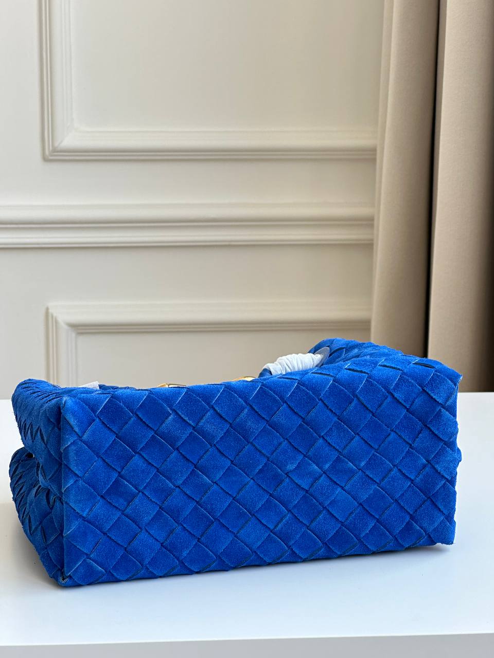 Bottega Veneta Small Andiamo Intrecciato Suede Tote Bag