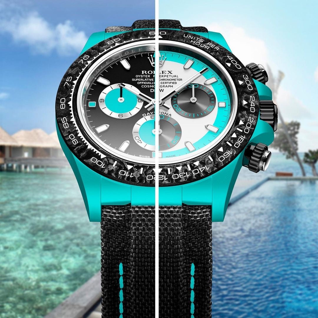 DiW Rolex Daytona CELESTE In Quartz Fiber【1:1 Replica】
