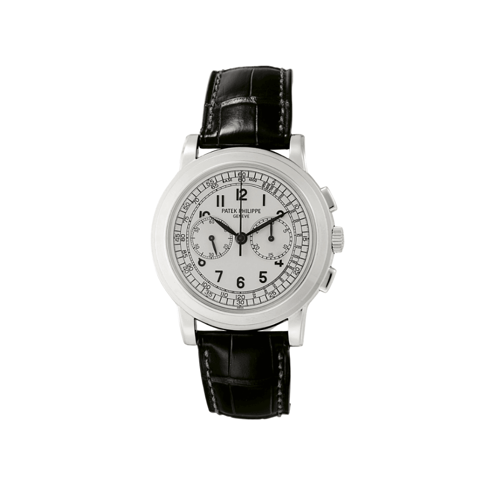 Patek Philippe Chronograph White Gold Silver Dial 5070G-001【1:1 Replica】
