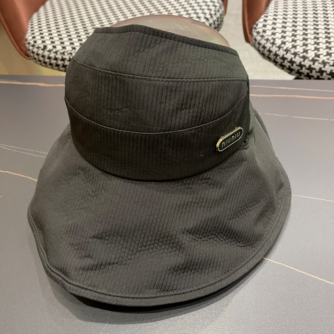 Miu Miu Japanese Casual UV Protection Empty Top Hat  Sunhat
