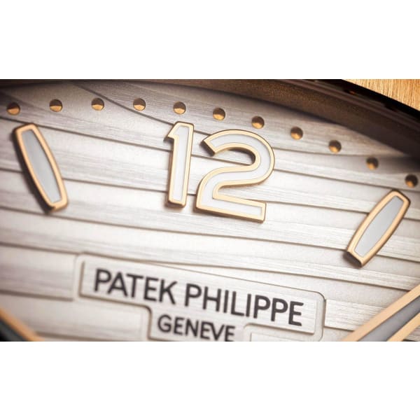 Patek Philippe Nautilus Rose Gold 7118-1R-001 with Silvery Opaline dial【1:1 Replica】