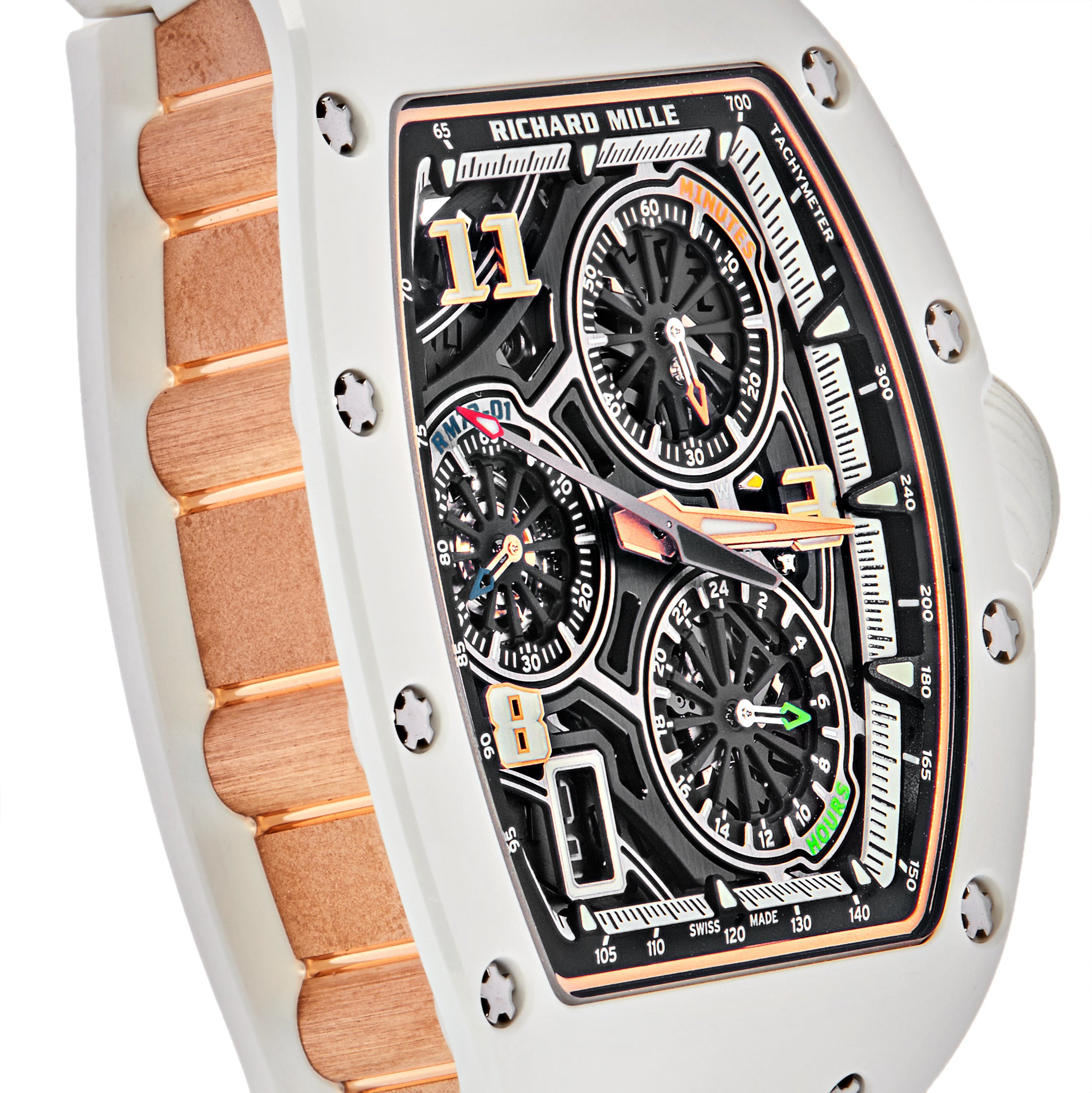 Richard Mille Lifestyle In-House Chronograph White Ceramic RM72-01【1:1 Replica】