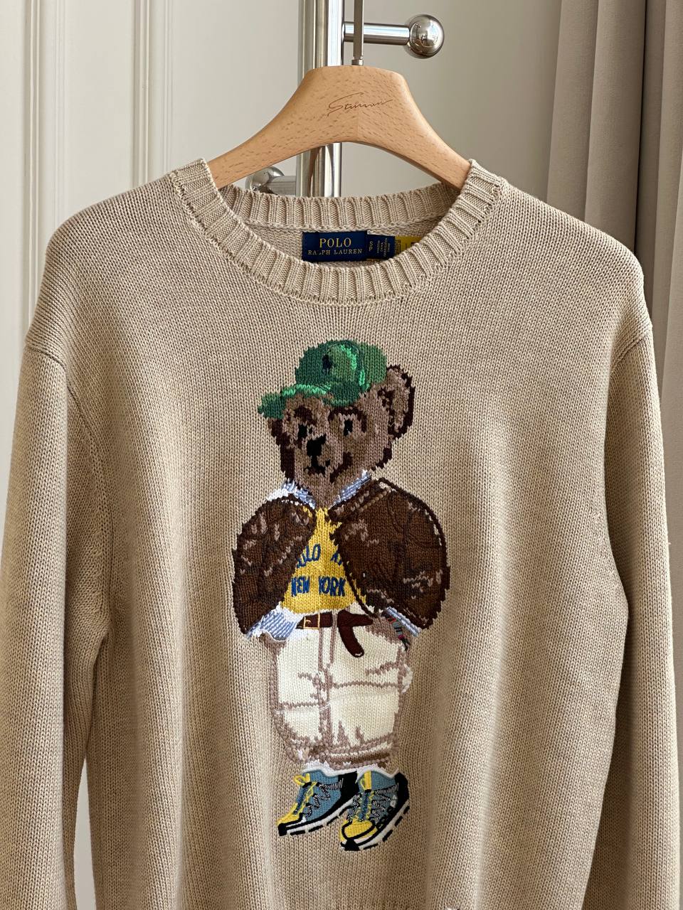 Ralph Lauren Polo Bear Crewneck Knit Sweater