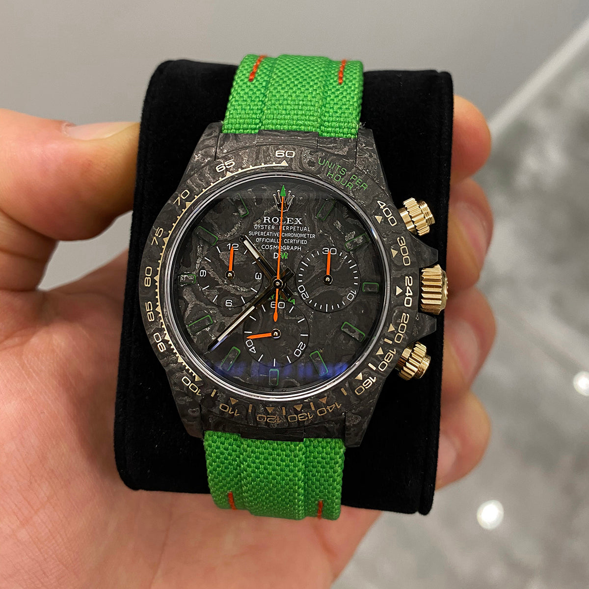DiW Rolex Daytona “ALL CARBON LIME