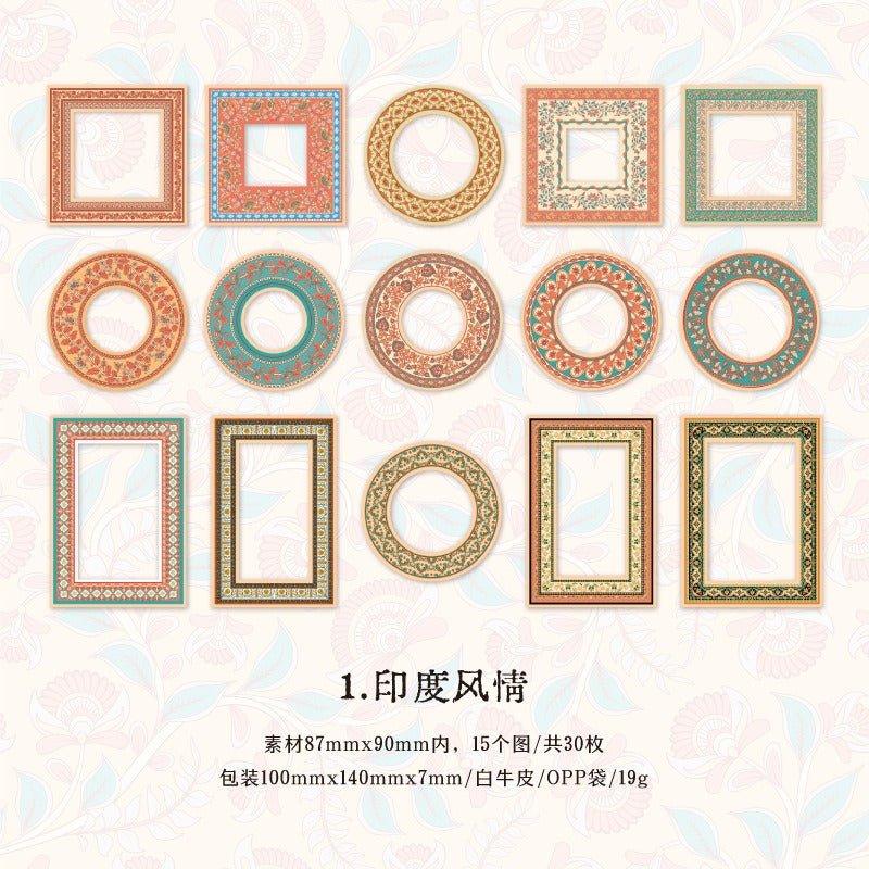 2135 Material Paper Between Square and Round Series