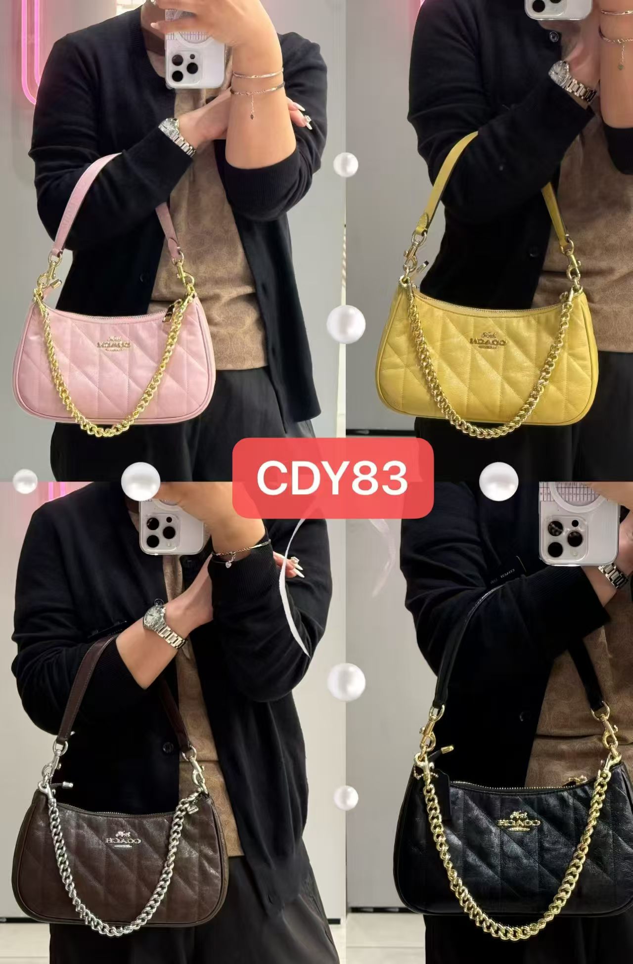 Women Handbag CDY83 Teri Quilting Chain Shoulder Bag