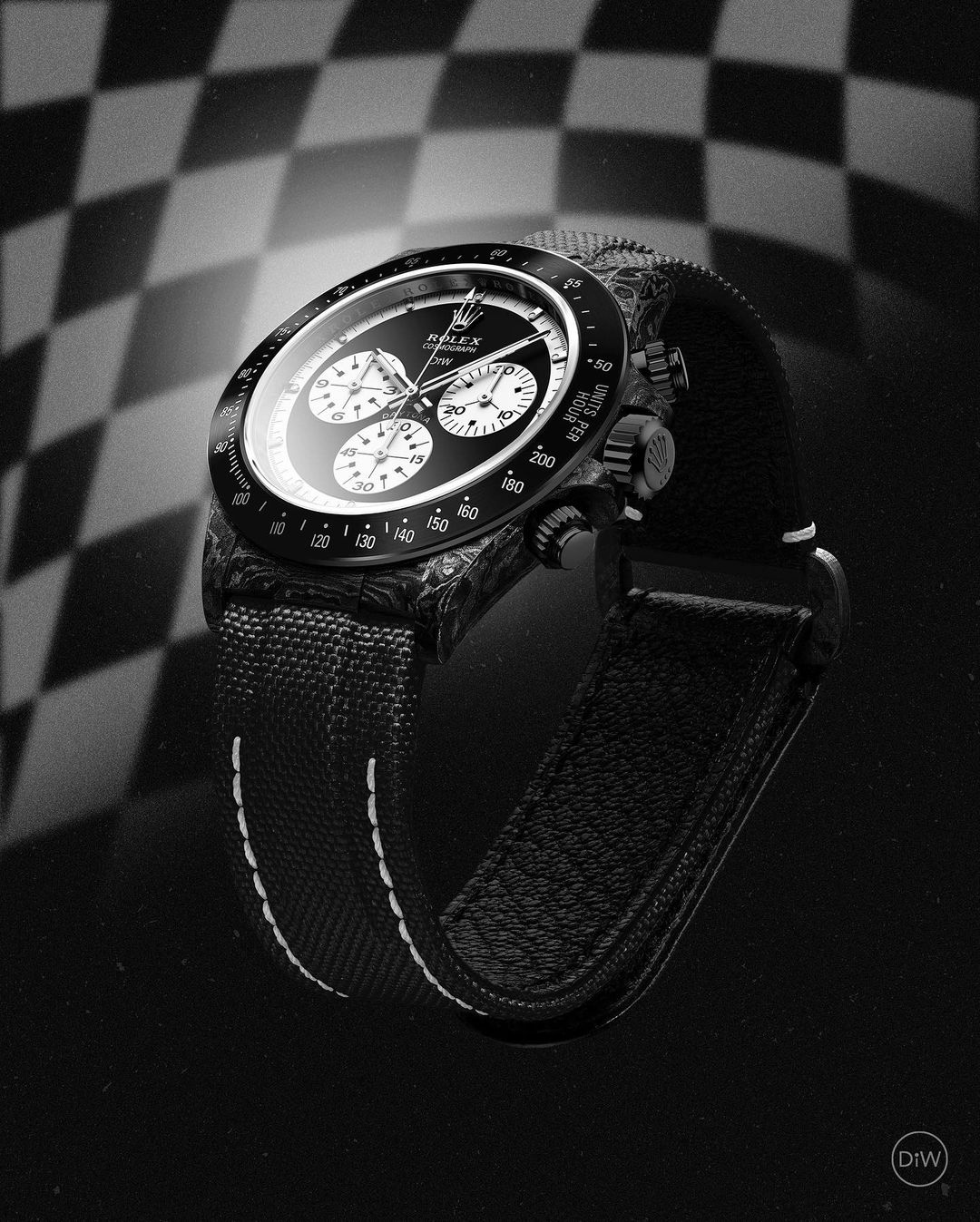 NTPT Carbon Rolex DiW Daytona “PAUL NEWMAN BLACK DLC