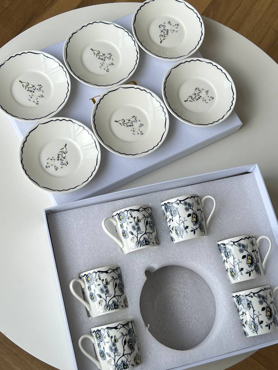 Dior Maison Floral & Butterfly Print Ceramic Cup and Saucer Gift Set