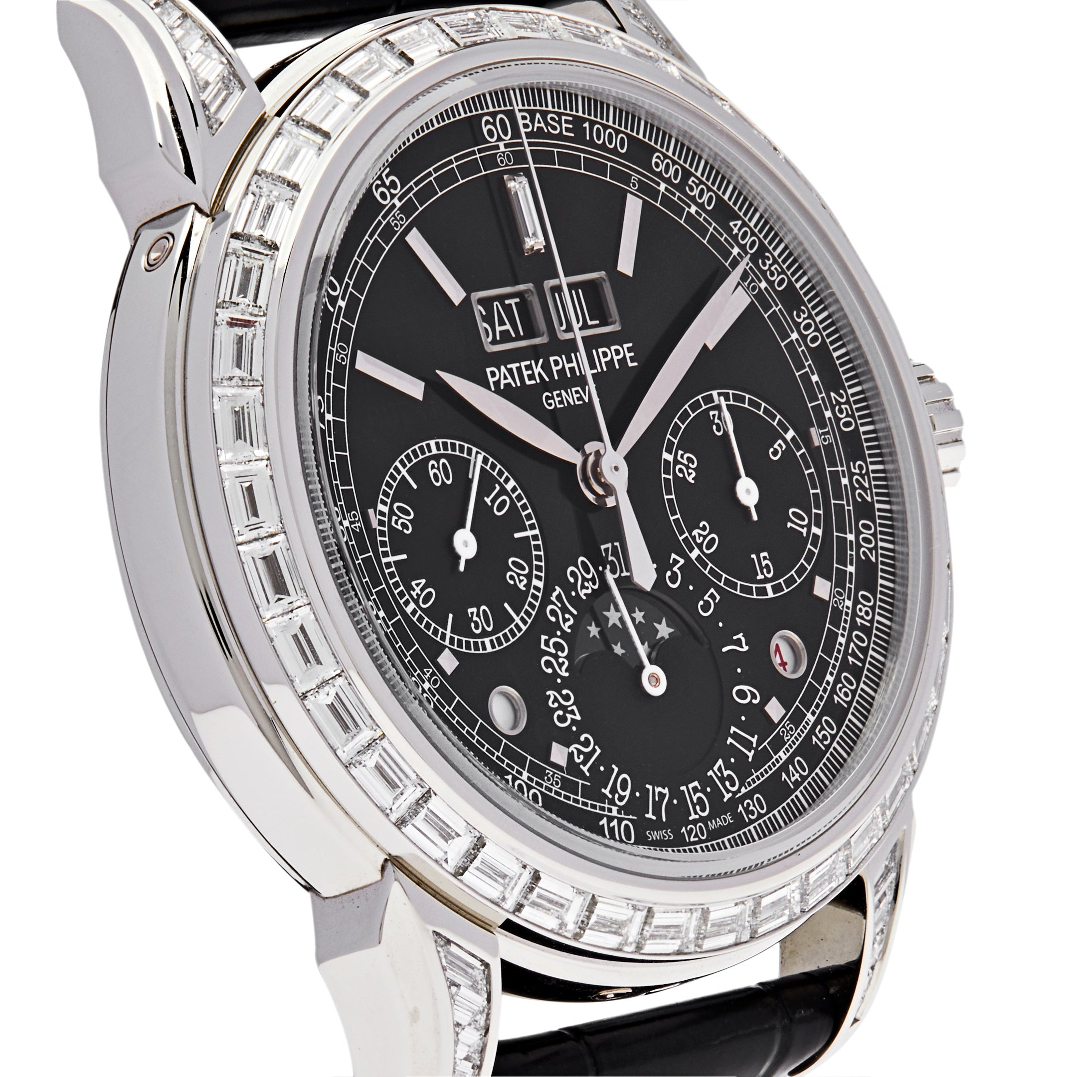 Patek Philippe Perpetual Calendar Grand Complications Platinum Black Dial 5271P-001【1:1 Replica】