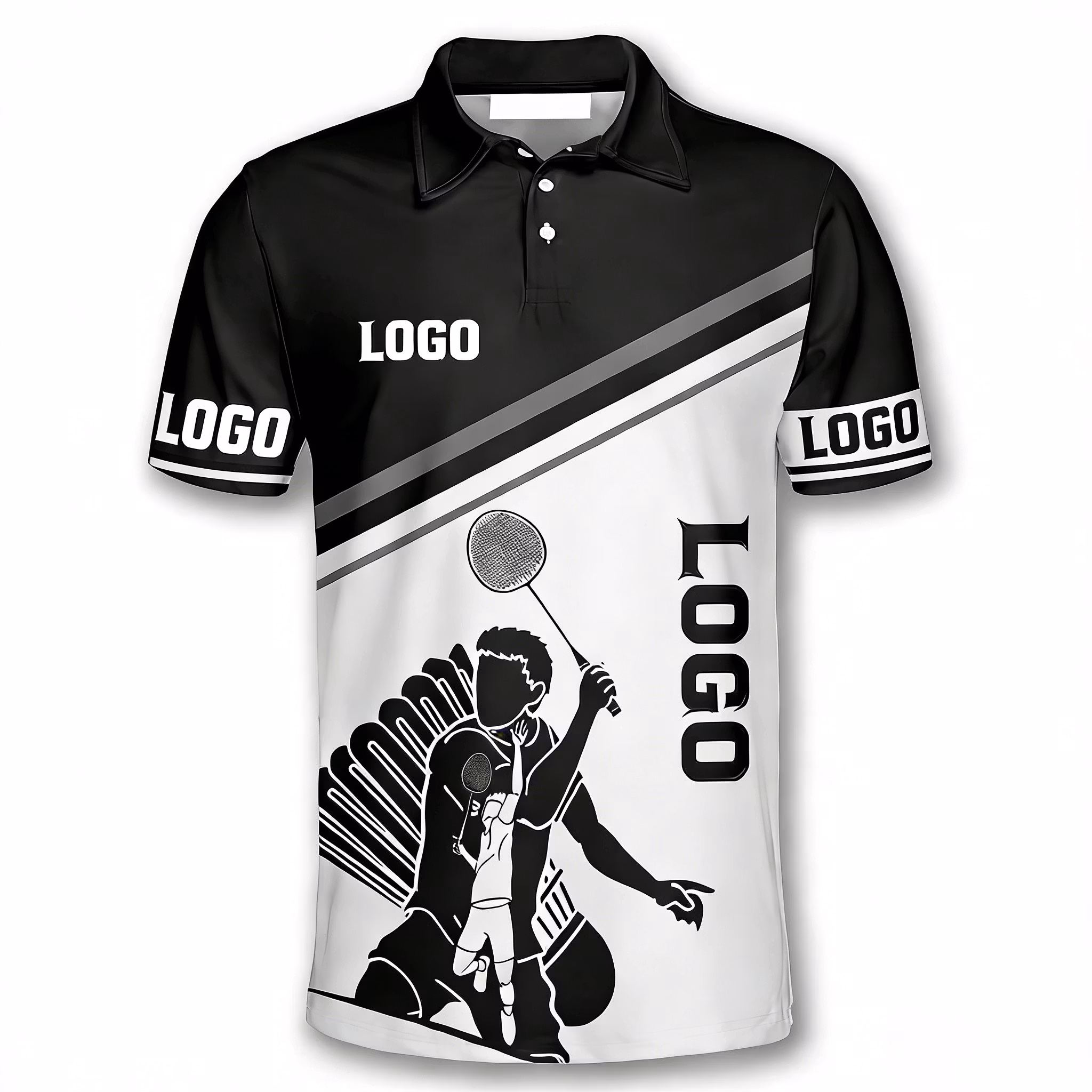 Custom LOGO Wholesale Quick Dry Sublimation Sports Wear Women or Men Badminton Jersey Shorts Tennis Shorts