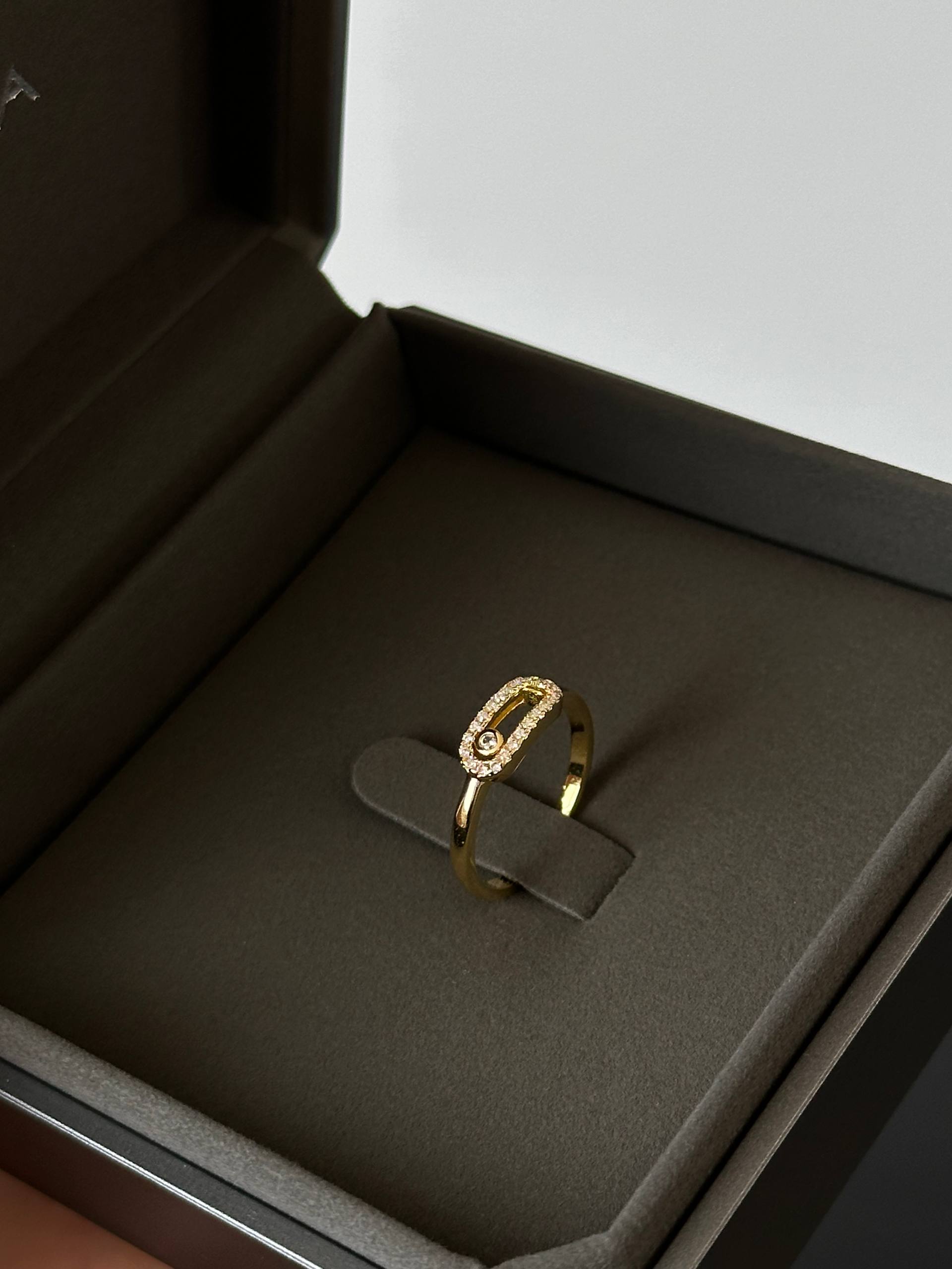 Boucheron Quatre Diamond-set Gold Ring