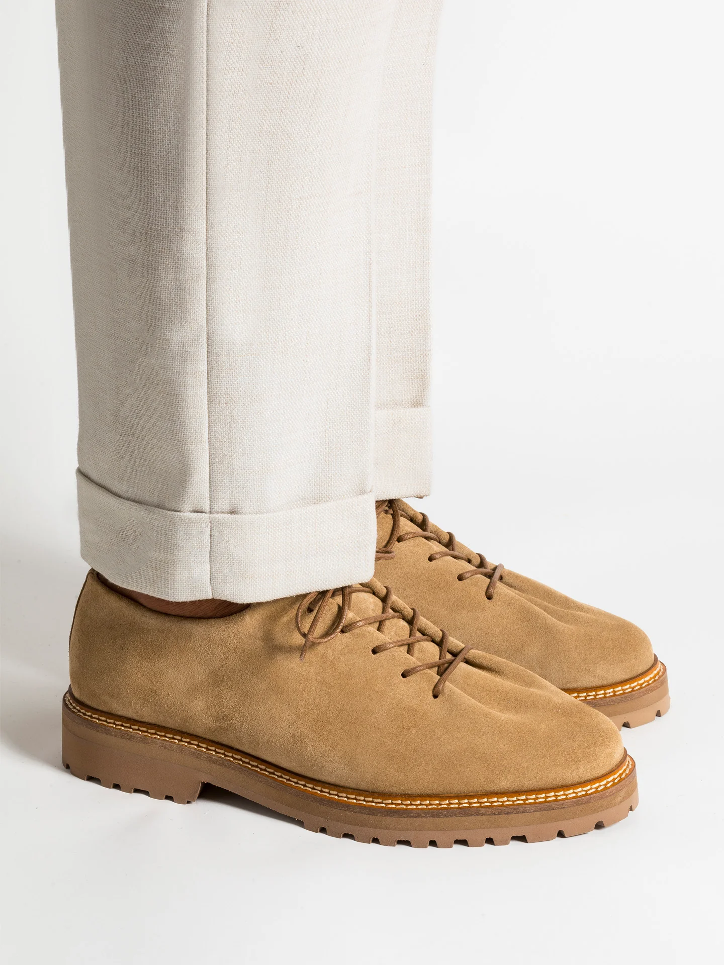 EDOUARD LUG SUEDE CAPPUCCINO