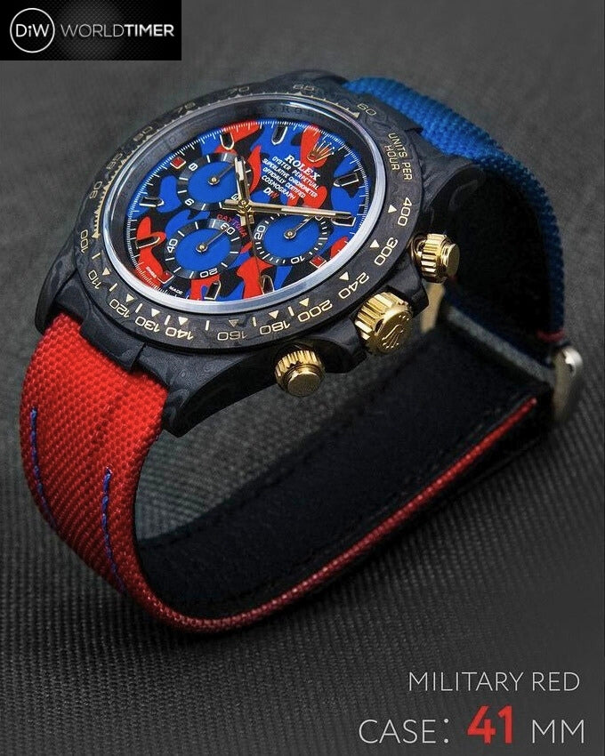 DiW Rolex Daytona 41mm MILITARY RED【1:1 Replica】