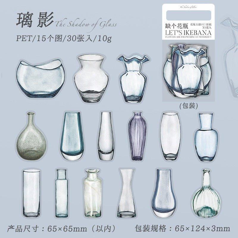 1095 PET Stickers Missing Vase Series
