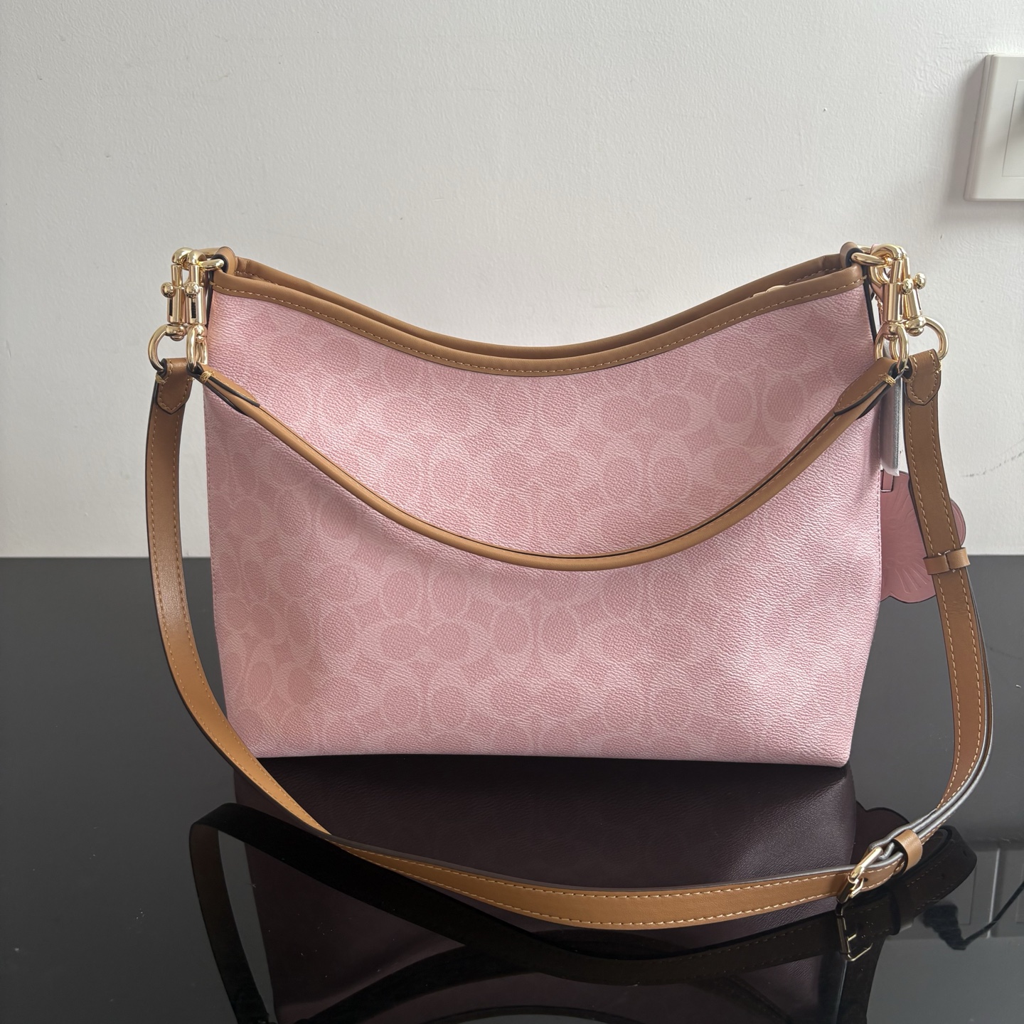 Women Handbag CEL12 Laurel Shoulder Bag In Signature Canvas With Charms