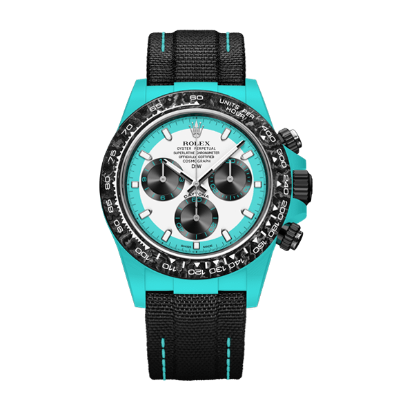 ROLEX Diw Daytona quartz fiber celeste invert 40mm oyster black【1:1 Replica】