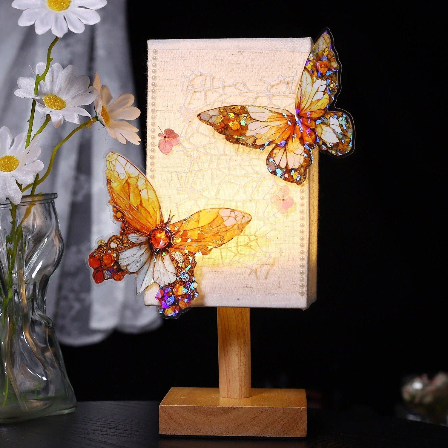 1104 PET Stickers Jewel Butterfly Series