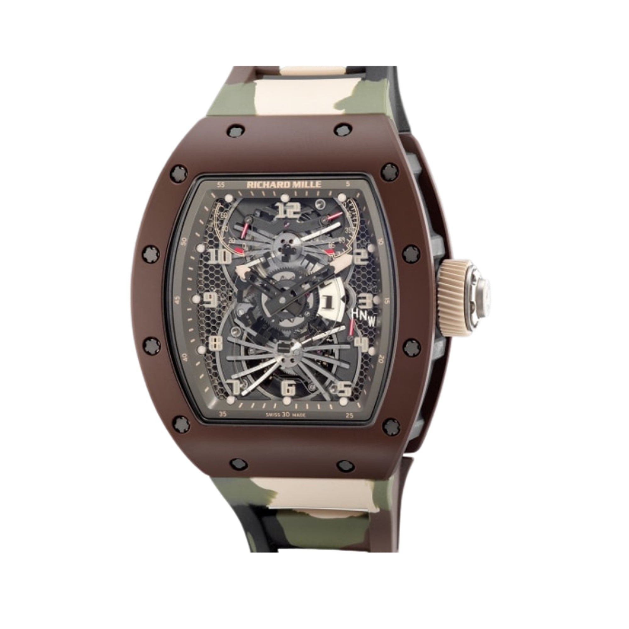 Richard Mille Tourbillon Aerodyne Brown Ceramic RM022【1:1 Replica】