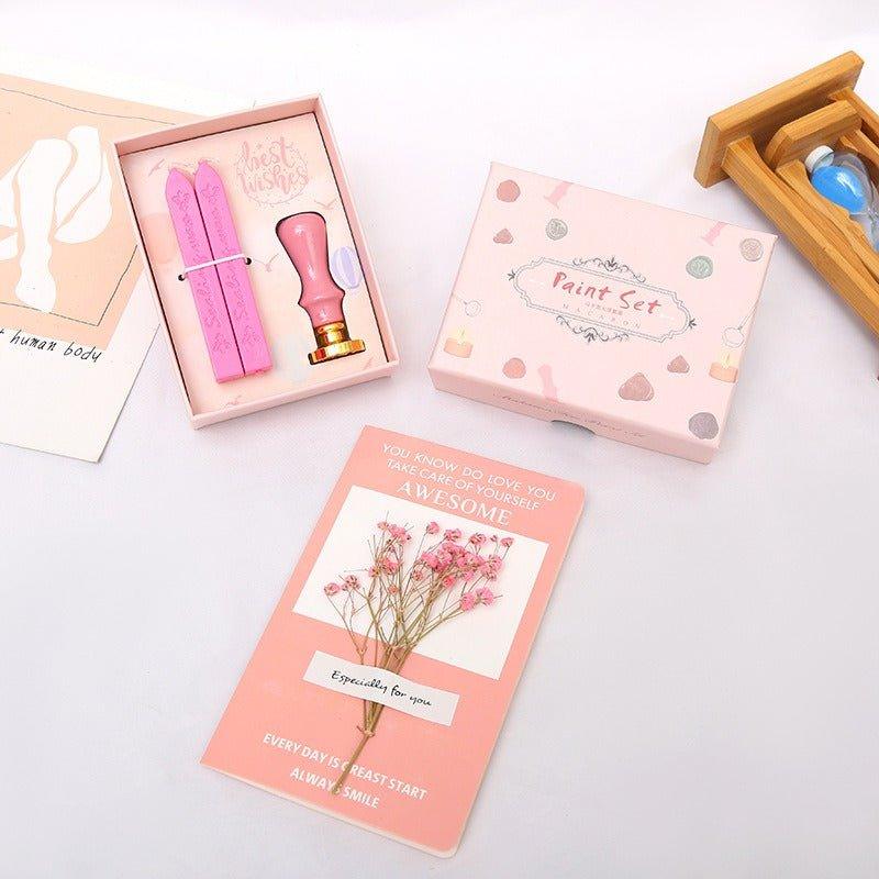 5015 Fire Lacquer Wax Stamp Set Macaron Handbook Stamps