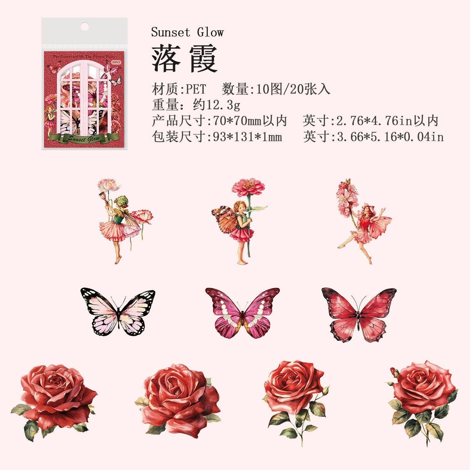 1118 Stickers Flower Fairy Garden Series