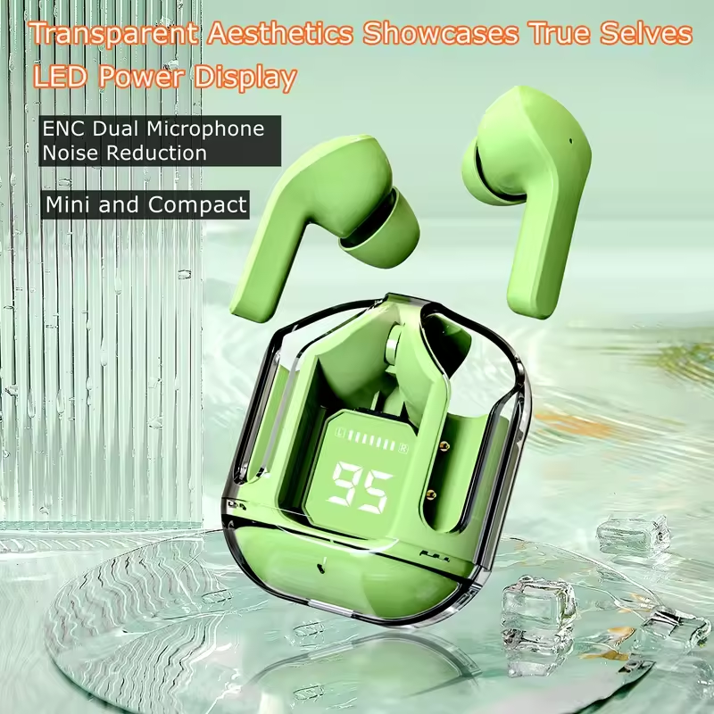 TWS Headphones Transparency Earphones ENC Auriculares AIR31 Pro Wireless Headset Clear Case Earbuds