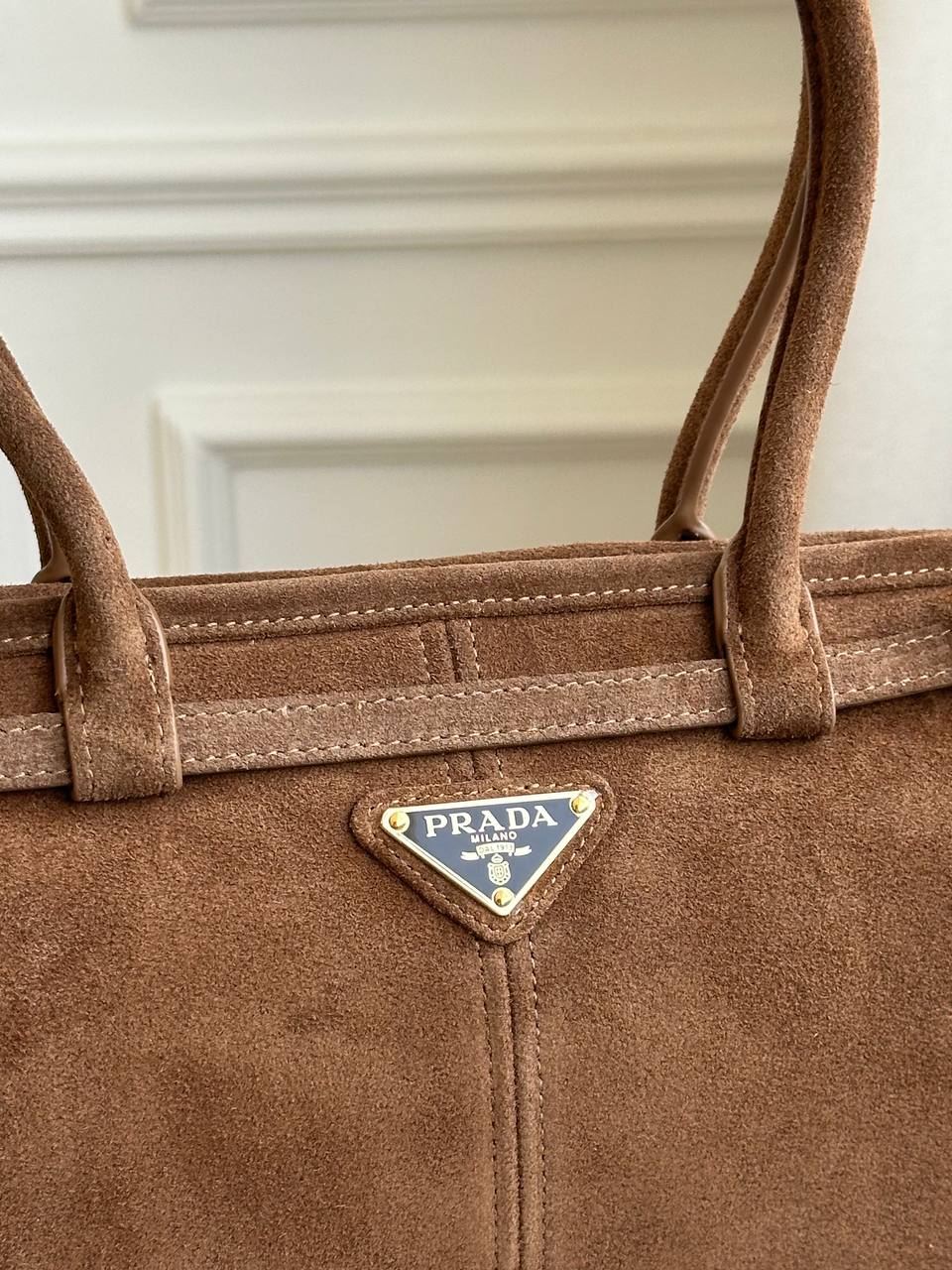 Prada Bonnie Suede Tote Bag