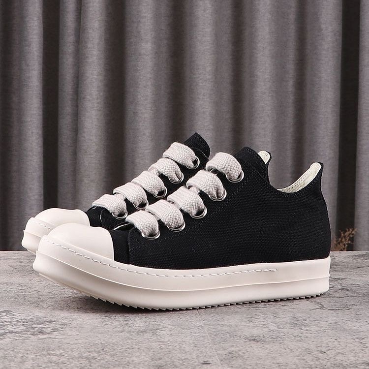 Rick Owens Canvas shoes sneaker Black Color