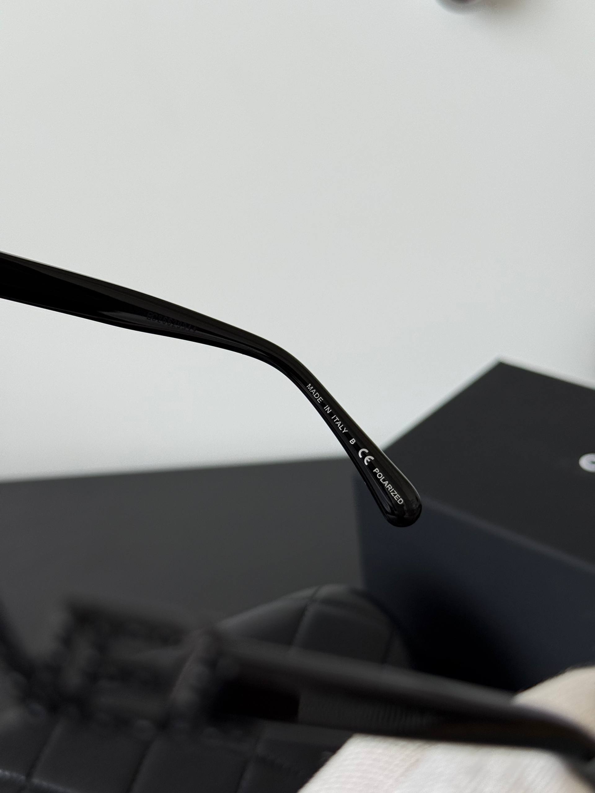 Chanel Thick Frame Letter Temple Polarized Cat-eye Sunglasses