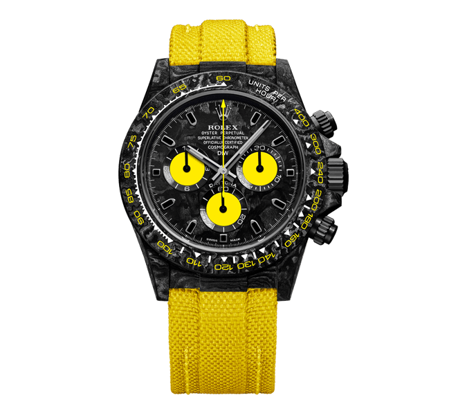 ROLEX Diw Daytona carbon lemon edition 40mm oyster black【1:1 Replica】