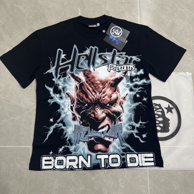 Hellstar Vintage Print Rock Street Short Sleeve T-Shirt