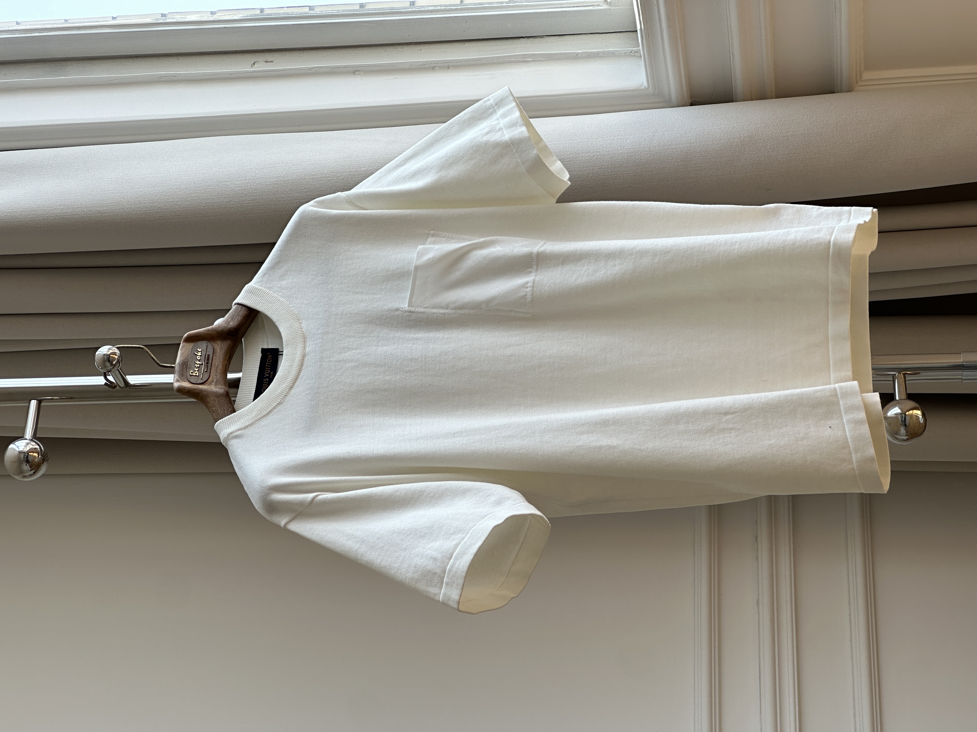 Louis Vuitton Off-White Pocket Knit Short-sleeve T-shirt