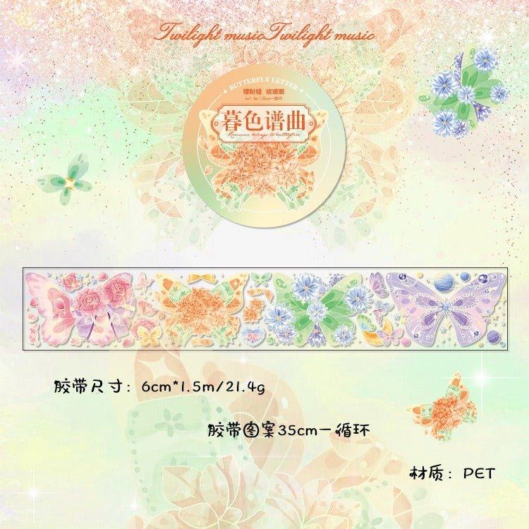 3048 PET tape Butterfly letter series