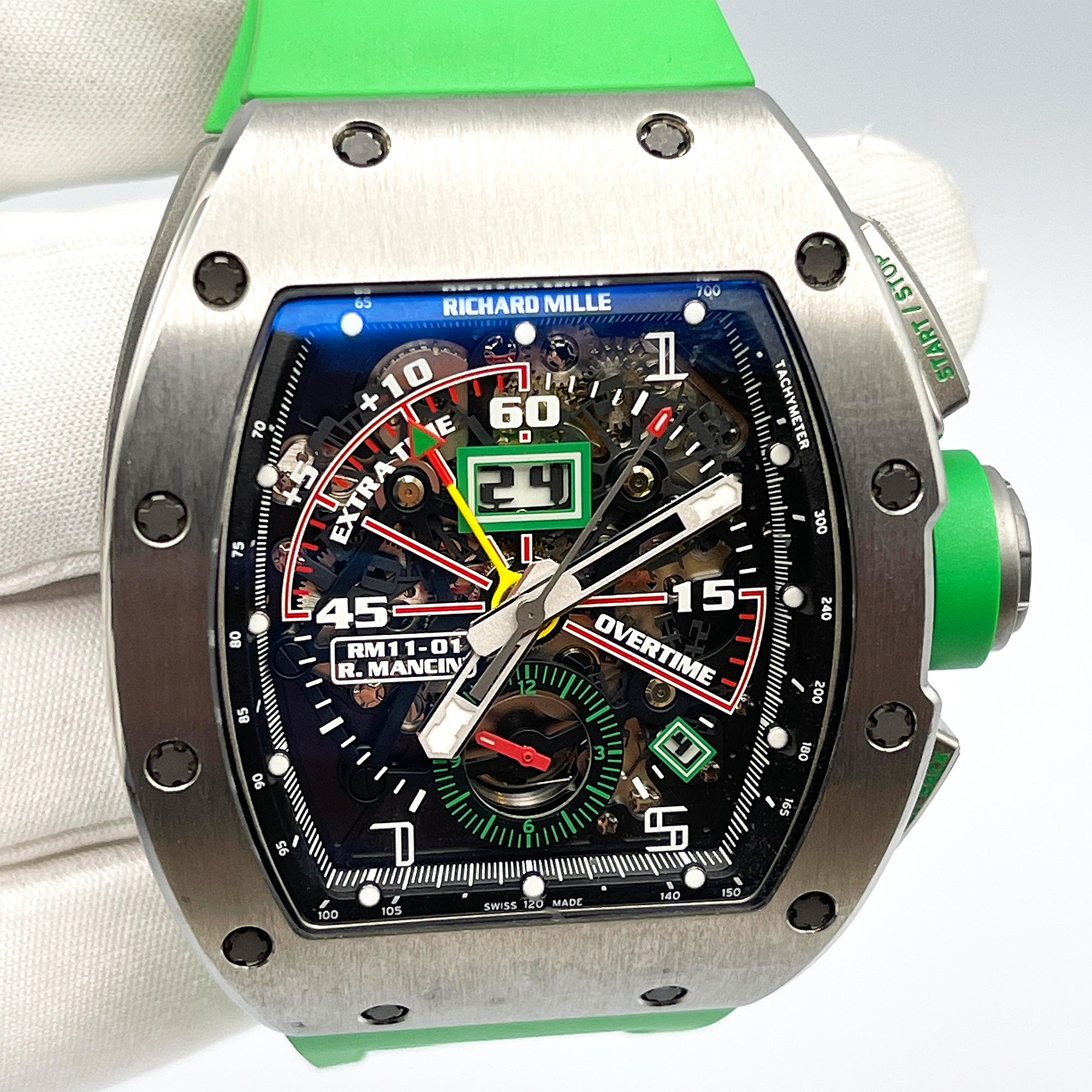 Richard Mille Titanium Flyback Chronograph Roberto Mancini RM11-01【1:1 Replica】