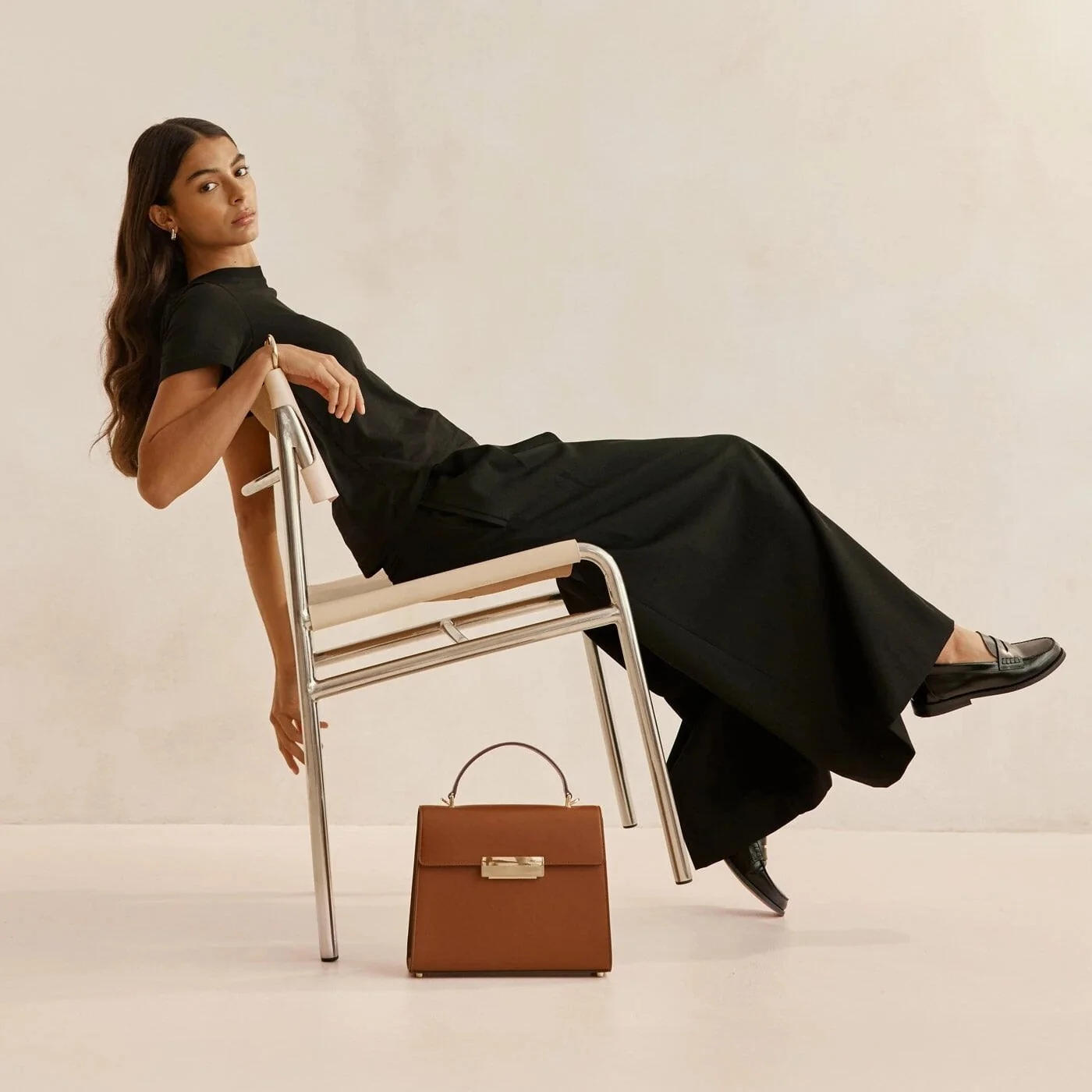 Capucine - Cuir Box Camel