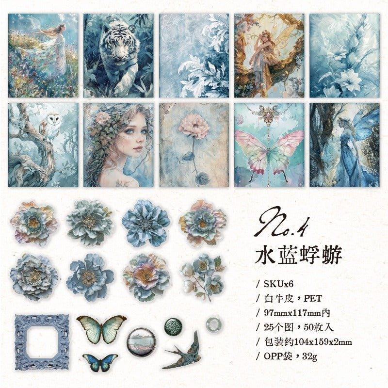 2125 Material paper Flower's Wonderful Journey Series