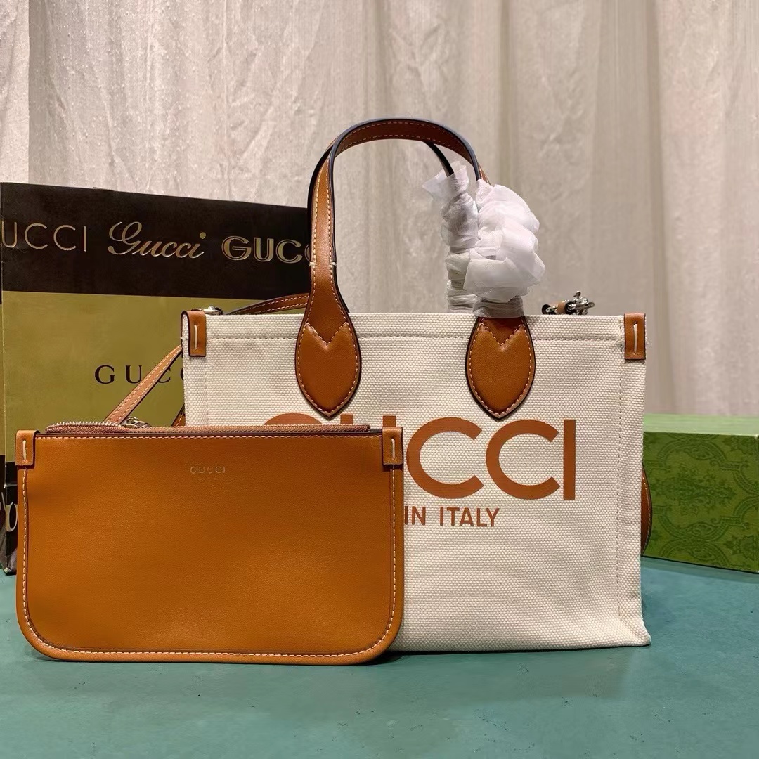 GUCCI TOTE BAG WITH GUCCI PRINT