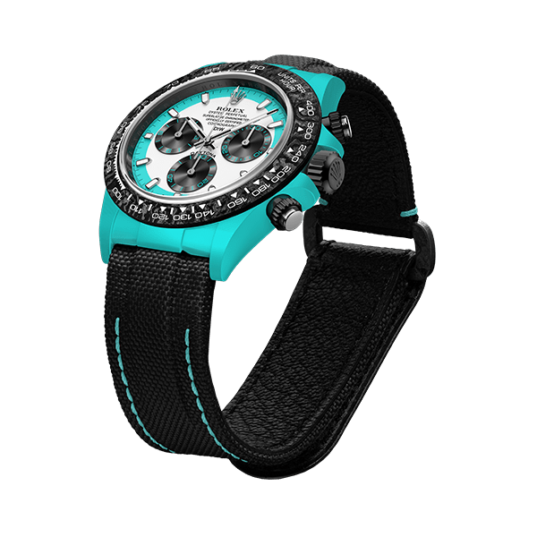 ROLEX Diw Daytona quartz fiber celeste invert 40mm oyster black【1:1 Replica】