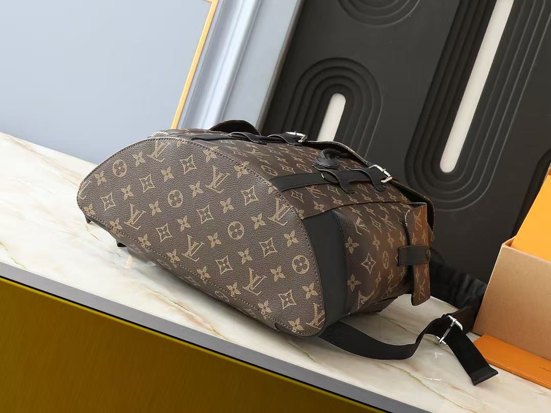 LV Christopher Monogram Brown Backpack