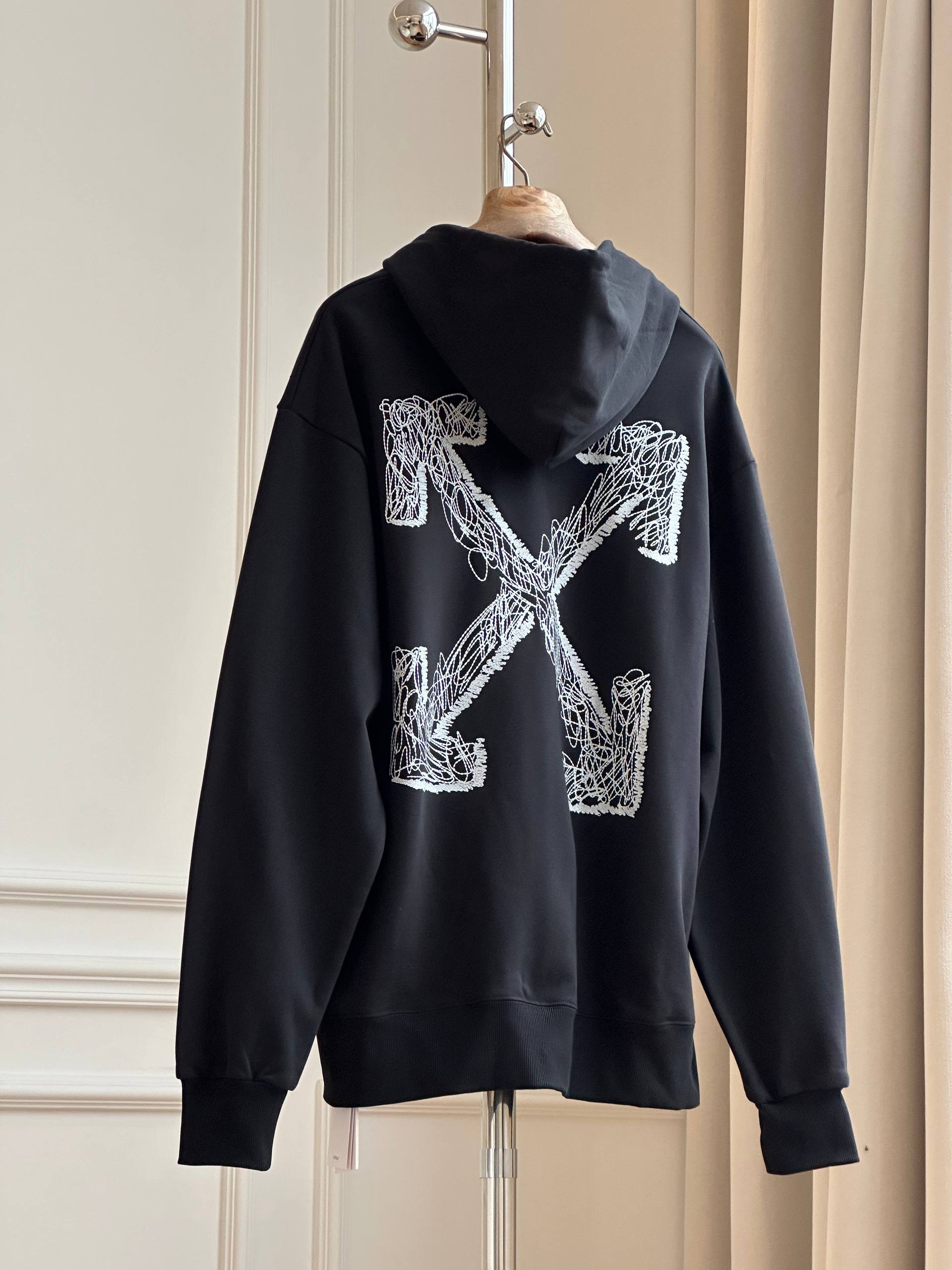 Off-White Handwritten Logo Print Hoodie