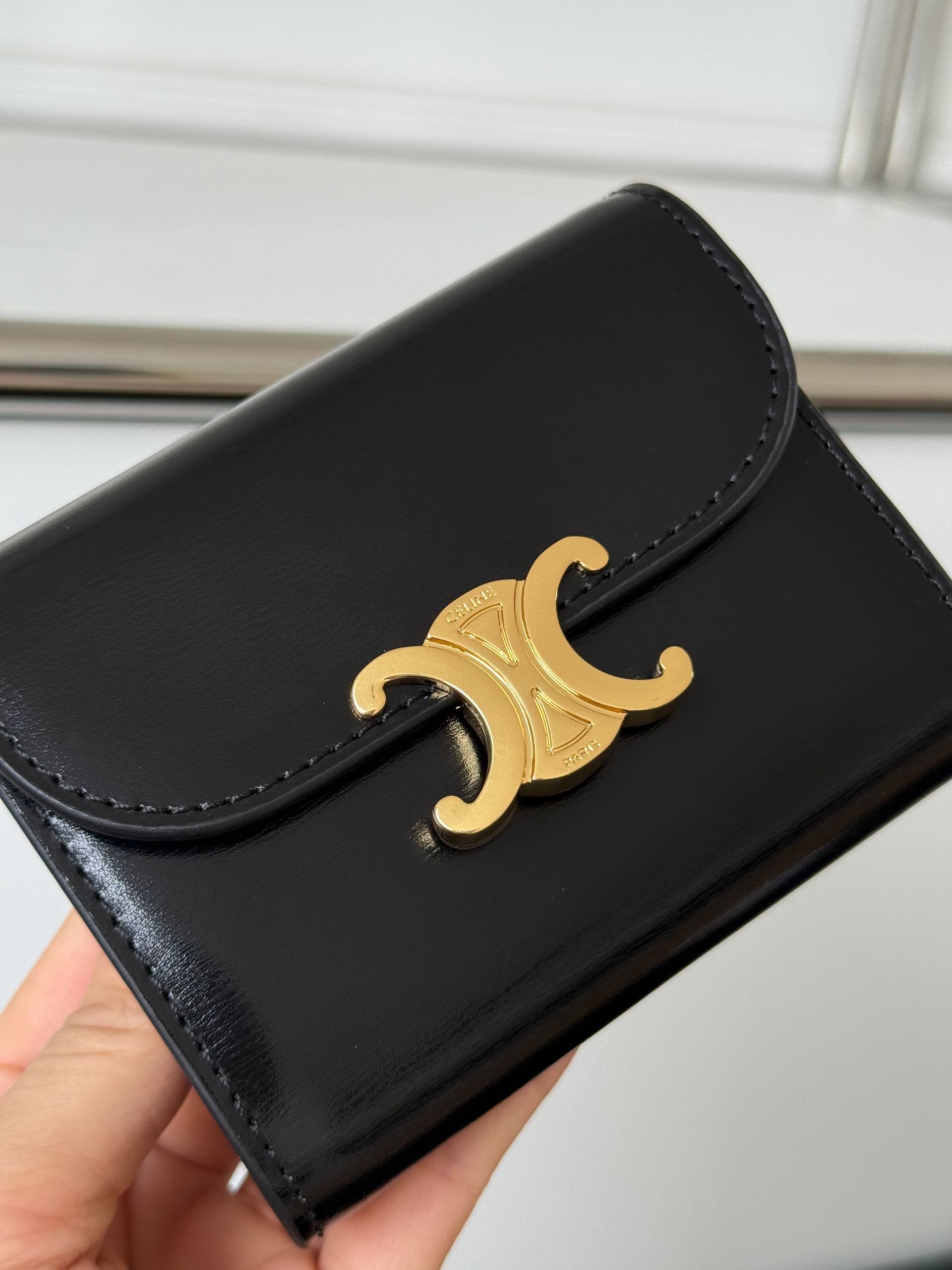 Celine Triomphe Compact Wallet