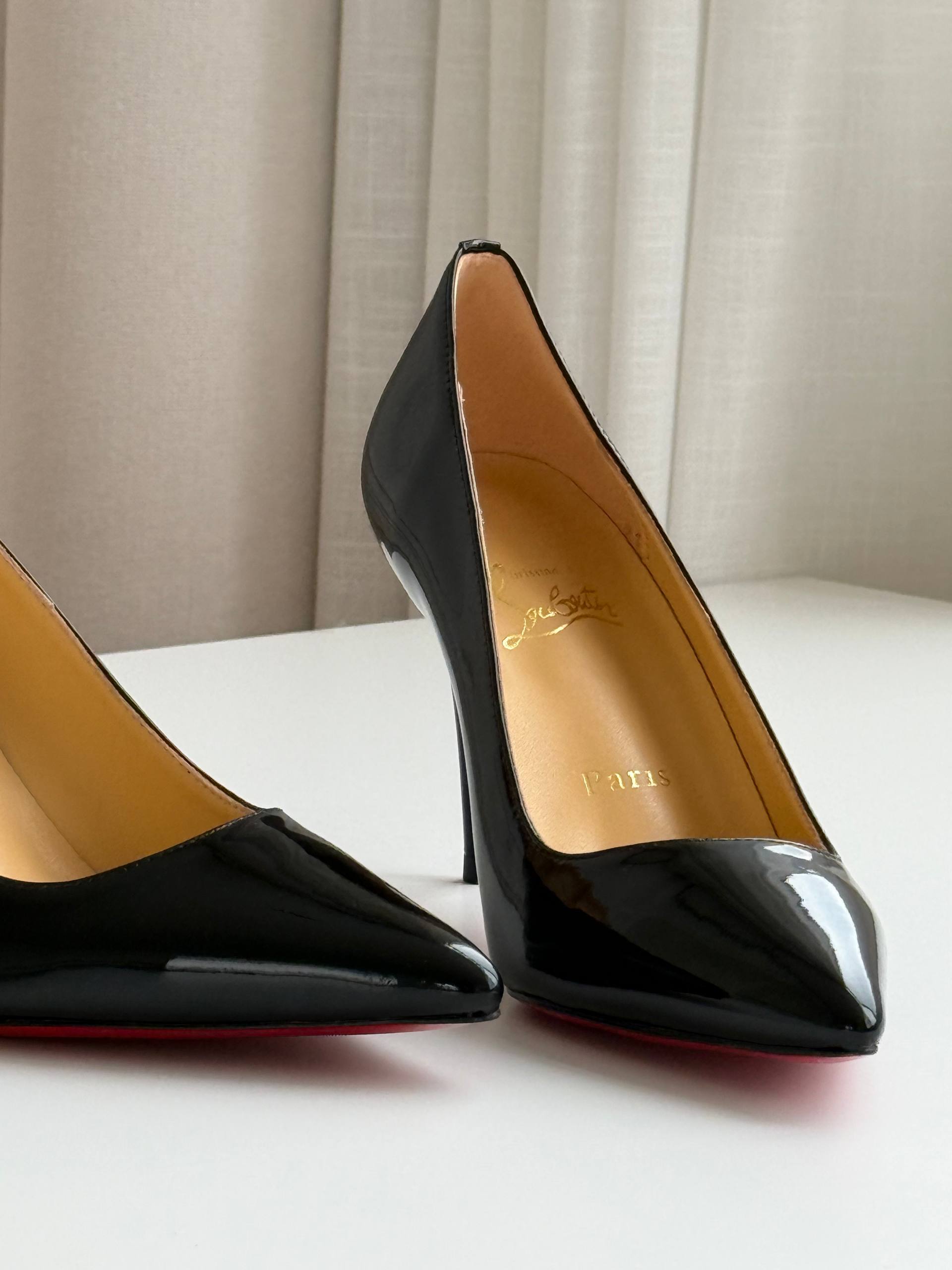 Christian Louboutin Pigalle Follies Patent Leather Red Sole Pumps