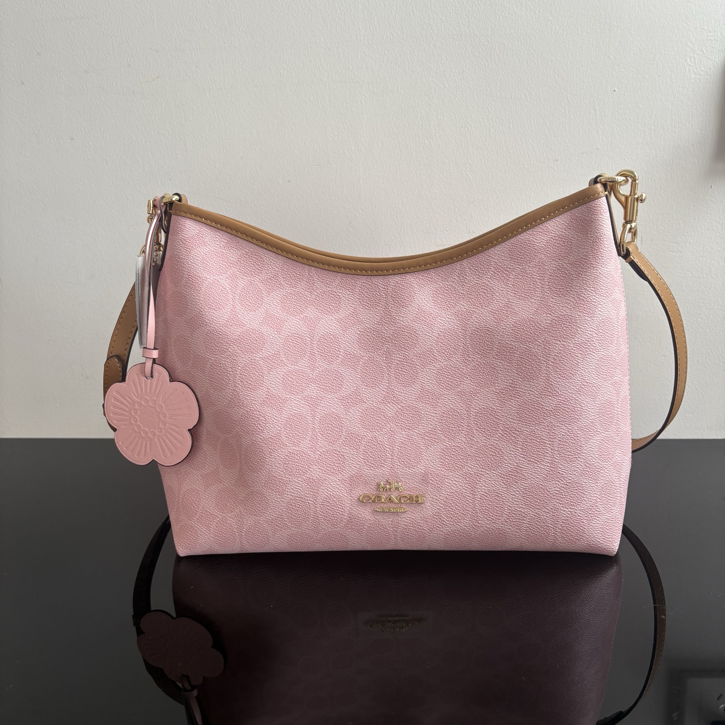 Women Handbag CEL12 Laurel Shoulder Bag In Signature Canvas With Charms