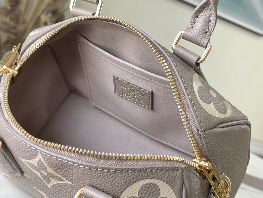 LV Speedy Bandouliere Grey Bag