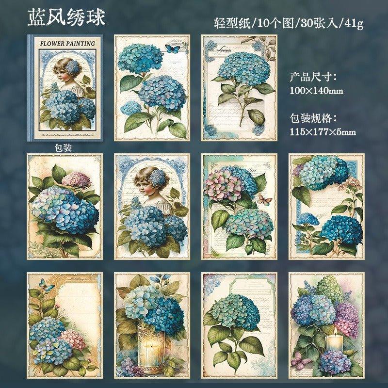 2075 Flower Painting Book Page Series